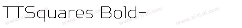TTSquares Bold字体转换